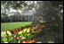 Flowers bloom in the Rose Garden April 14, 2003. 