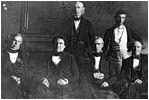 This 1849 daguerreotype of James Polk in the State Dining Room was this first photograph taken of a president and his cabinet. 