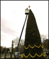 Lynne Cheney, wife of Vice President Richard Cheney, participates in the annual Pageant of Peace tree-topping tradition. White House photo by Susan Sterner.