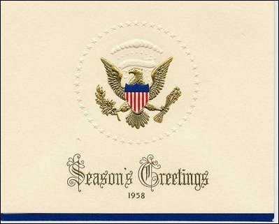 1958 White House Gift Enclosure Card.