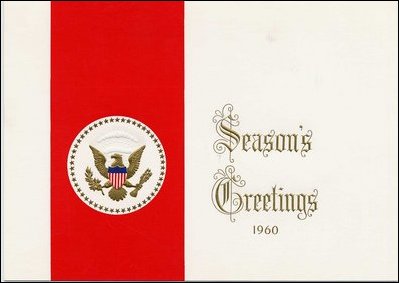 1960 White House Formal Holiday Card.