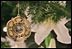 The 2005 White House Christmas ornament is seen hanging Wednesday, Nov. 30, 2005 on the White House Christmas Tree, a Fraser Fir, in the Blue Room of the White House.