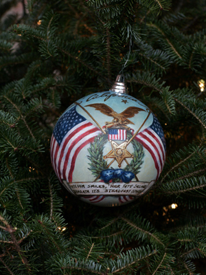 California Congressman Duncan Hunter selected artist Mark Martensen to decorate the 52nd District's ornament for the 2008 White House Christmas Tree.