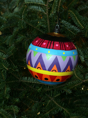 North Carolina Congressman G.K. Butterfield selected artist Tunde Afolayan to decorate the 1st District's ornament for the 2008 White House Christmas Tree.