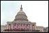 A crowd estimated at 300,000 braved the cold and drizzle to attend the inauguration ceremony for George W. Bush as he was sworn in as the 43rd president of the United States at the U.S. Capitol, Jan. 20, 2001.