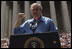 President George W. Bush delivers remarks at the Fourth of July Celebration on the steps of the Capitol in Charleston, West Virginia on Independence Day, 2004.