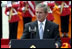 President George W. Bush addresses Thai troops at the Royal Thai Army Headquarters in Bangkok, Thailand, Sunday Oct. 19, 2003. White House photo by Paul Morse