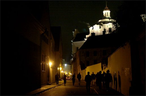 During his trip to Europe, President Bush will visit Vilnius, the capital of Lithuania. White House photo by Lynden Steele