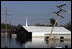 A church in New Orleans, Louisiana is submerged by floodwaters that were caused by the effects of Hurricane Katrina Thursday, September 8, 2005. The hurricane hit both Louisiana and Mississippi on August 29th.