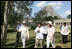 Mrs. Laura Bush and Mrs. Margarita Zavala, wife of President Felipe Calderon of Mexico, tour the Mayan ruins of Uxmal Tuesday, March 13, 2007. The visit to Mexico marked the last stop in the trip of the President and Mrs. Bush to five Latin American countries. White House photo by Shealah Craighead