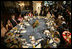 President George W. Bush is joined by recipients of training, internships, exchanges and scholarships (TIES) for breakfast Wednesday, March 14, 2007, at the Hyatt Regency Merida in Merida, Mexico. White House photo by Eric Draper