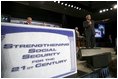 President George W. Bush leads the discussion during a Town Hall on Strengthening Social Security at the Tampa Convention Center in Tampa, Florida, Friday, Feb. 4, 2005.