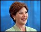 Laura Bush visits Fort Jackson Army Base, for a “Troops to Teachers” rally in Columbia, South Carolina May 8, 2001. White House photo by Paul Morse.