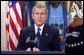 President George W. Bush addresses the nation from the White House on his intention to create a cabinet level position for Office of Homeland Security on Thursday June 6, 2002. White House photo by Paul Morse.