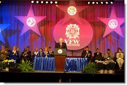 Vice President Dick Cheney speaks the Veterans of Foreign Wars 103rd National Convention in Nashville, Tenn. Monday, Aug. 26. White House photo by David Bohrer.