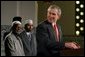 President George W. Bush marks Eid al-Fitr, the end of the Muslim holy month of Ramadan, with an address at the Islamic Center of Washington, D.C., Thursday, Dec. 5.  White House photo by Paul Morse