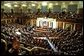 President George W. Bush delivers his State of the Union address to the nation and a joint session of Congress in the House Chamber at the U.S. Capitol Tuesday, Jan. 28, 2003. White House photo by Susan Sterner