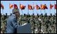 President George W. Bush addresses Marines at Camp Lejeune in Jacksonville, N.C., Thursday, April 3, 2003. White House photo by Paul Morse