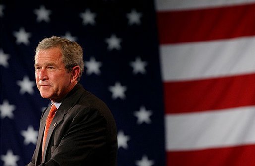 President George W. Bush delivers remarks on the economy in Fridley, Minn., Thursday, June 19, 2003. White House photo by Tina Hager