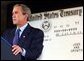 President George W. Bush delivers remarks at the Department of the Treasury’s Philadelphia Financial Management Service Facility July 24, 2003. White House photo by Tina Hager