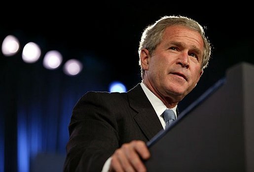 President George W. Bush addresses the 2003 National Urban League Conference in Pittsburgh Monday, July 28, 2003. "The work of the National Urban League represents one of the basic commitments of this country. See. we believe in opportunity for all, a society where every person can dream, and work, and realize his or her potential. We're dedicated to bringing economic hope to every neighborhood, a good education to every child, and comfort and compassion to the afflicted," said the President. White House photo by Paul Morse.