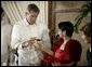 President George W. Bush toasts Philippine President Gloria Arroyo during a state dinner in Manila, Philippines, Saturday, Oct. 18, 2003. White House photo by Paul Morse