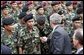 President George W. Bush greets Thai troops after his remarks at the Royal Thai Army Headquarters in Bangkok, Thailand, Sunday, Oct. 19, 2003. White House photo by Paul Morse