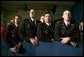 Cadets from the New Mexico Military Institute listen as President George W. Bush delivers remarks on the war on terror at the Roswell Convention Center in Roswell, N.M., Thursday, Jan. 22, 2004. White House photo by Eric Draper