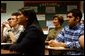 Laura Bush attends Ms. Mary Ziegler’s Classroom at the Advanced Technologies Academy in Las Vegas, Nev., Thursday, February 19, 2004. White House photo by Tina Hager