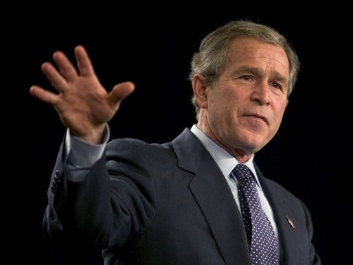 President George W. Bush delivers remarks at the 11th Regional White House Conference on Faith-Based and Community Initiatives at the Los Angeles Convention Center, Wednesday, March 3, 2004. "The hope and healing of faith-based services are an integral part of working together to make America a more hopeful place for all," said the President in his remarks. White House photo by Eric Draper.