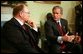 President George W. Bush meets with Swedish Prime Minister Goran Persson in the Oval Office Wednesday, April 28, 2004. White House photo by Paul Morse.