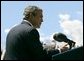 President George W. Bush delivers remarks at the United States Air Force Academy Graduation Ceremony in Colorado Springs, Colorado, June 2, 2004. White House photo by Eric Draper.