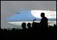 President George W. Bush delivers remarks to military personnel at MacDill Air Force Base in Tampa, Florida, Wednesday, June 16, 2004. White House photo by Eric Draper.