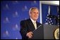 President George W. Bush delivers remarks to the National Federation of Independent Business (NFIB) 2004 Small Business Summit in Washington, D.C., Thursday, June 17, 2004. White House photo by Paul Morse