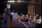 President George W. Bush makes remarks at the National Training Conference on Combating Human Trafficking in Tampa, Florida on Friday July 16, 2004. White House photo by Paul Morse