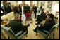 President George W. Bush meets with President Pervez Musharraf of Pakistan Saturday, Dec. 4, 2004 in the Oval Office.White House photo by Tina Hager