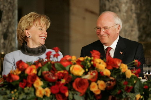 Lynne Cheney and Vice President Dick Cheney participate in the Inaugural Day Luncheon at the U.S. Capitol in Washington, D.C., Jan. 20, 2005. White House photo by David Bohrer