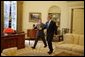 President George W. Bush and His Majesty King Abdullah of Jordan meet in the Oval Office Tuesday, March 15, 2004. White House photo by Paul Morse