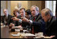 President George W. Bush conducts his second Cabinet meeting of his second term in the Cabinet Room Tuesday, April 5, 2005. White House photo by Eric Draper