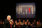 Vice President Dick Cheney discusses Social Security during a town hall meeting at Burlington Community College in Pemberton Township, N.J., Friday, April 15, 2005. White House photo by David Bohrer