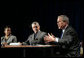 President George W. Bush leads a roundtable discussion about Social Security during a visit to Kirtland, Ohio, April 15, 2005. White House photo by Paul Morse