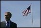 President George W. Bush delivers remarks during a visit to West Point, Va., Monday, May 16, 2005.White House photo by Eric Draper