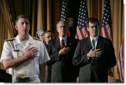 President George W. Bush attends the National Catholic Prayer Breakfast in Washington, D.C., Friday, May 20, 2005. White House photo by Eric Draper