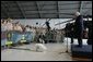 Vice President Dick Cheney addresses U.S. military and their families during a visit to MacDill Air Force Base in Tampa, Fla., Friday, June 10, 2005. White House photo by David Bohrer