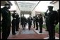 Vice President Dick Cheney walks with General Doug Brown, Commander, Special Operations Command, during a visit to U.S. Special Operations Command headquarters at MacDill Air Force Base in Tampa, Fla., Friday, June 10, 2005. White House photo by David Bohrer