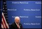 Vice President Dick Cheney prepares to address the National Press Club during a luncheon honoring the recipients of the Gerald R. Ford Journalism Awards in Washington, D.C., Monday, June 13, 2005. White House photo by Paul Morse