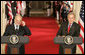 President George W. Bush and Dr. Ibrahim Jaafari, Prime Minister of Iraq, take questions from the media during a joint press conference Friday, June 24, 2005, in the East Room of the White House. White House photo by Paul Morse