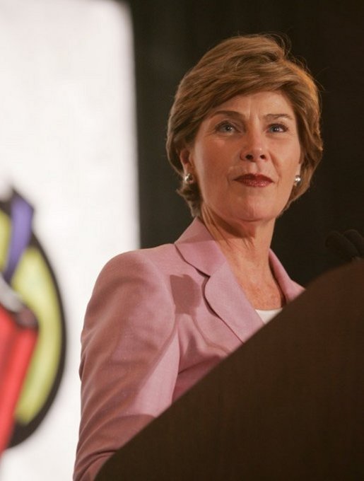 Laura Bush addresses remarks at the Teen Trendsetters Reading Mentors 2005 Annual Summit, July 26, 2005 at the Wyndham Orlando Resort, Orlando, Florida. White House photo by Krisanne Johnson