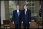 President George W. Bush welcomes newly appointed South Korean Ambassador to the United States, Lee Tae-sik, to the Oval Office at the White House, Thursday, Nov. 10, 2005. White House photo by Eric Draper