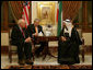 Vice President Dick Cheney meets with Kuwaiti Prime Minister Sheikh Sabah Al-Ahmed Al-Jaber Al Sabah in Kuwait City, January 17, 2006. The Vice President delivered condolences to the Al Sabah family following the death of Emir Sheikh Jabir al-Ahmad Al Sabah on January 15. White House photo by David Bohrer